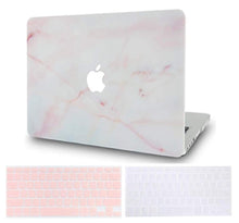 Load image into Gallery viewer, LuvCase Macbook Case Bundle - Marble Collection - Pink Marble with 2 Keyboard Covers