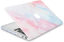 Load image into Gallery viewer, LuvCase Macbook Case 5 in 1 Bundle - Marble Collection - Pale Pink Mist with Slim Sleeve, Keyboard Cover, Screen Protector and Pouch
