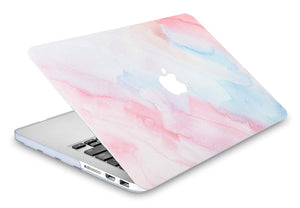 LuvCase Macbook Case Bundle - Paint Collection - Pale Pink Mist with Keyboard Cover