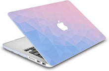 Load image into Gallery viewer, LuvCase Macbook Case 5 in 1 Bundle - Color Collection - Ombre Pink Blue with Sleeve, Keyboard Cover, Screen Protector and Webcam Cover