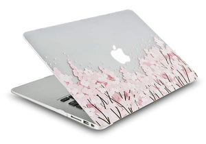 LuvCase Macbook Case Bundle - Flower Collection - Pink Sakura Tree with Keyboard Cover