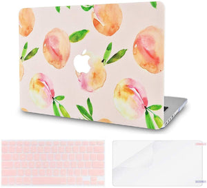 LuvCase Macbook Case Bundle - Paint Collection - Orange with Keyboard Cover and Screen Protector