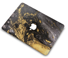 Load image into Gallery viewer, LuvCase MacBook Case  - Marble Collection - Portoro Marble with Sleeve, Keyboard Cover and Screen Protector