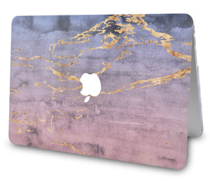 LuvCase MacBook Case  - Marble Collection - Metal Marble with Sleeve, Keyboard Cover and Screen Protector