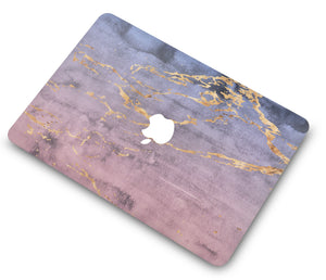 LuvCase Macbook Case Bundle - Marble Collection - Metal Marble with Keyboard Cover