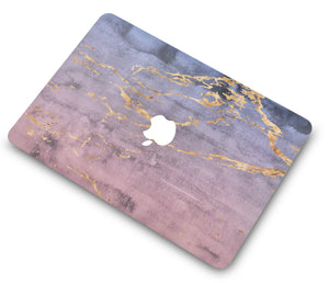 LuvCase MacBook Case  - Marble Collection - Metal Marble with Sleeve, Keyboard Cover and Screen Protector