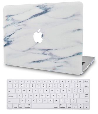 LuvCase Macbook Case Bundle - Marble Collection - Crystal Marble with Keyboard Cover