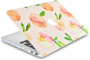 LuvCase Macbook Case 5 in 1 Bundle - Paint Collection - Orange with Sleeve, Keyboard Cover, Screen Protector and USB Hub 3.0