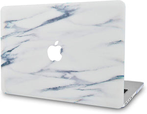 LuvCase Macbook Case Bundle - Marble Collection - Crystal Marble with Keyboard Cover and Screen Protector
