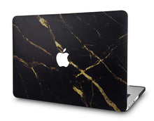 Load image into Gallery viewer, LuvCase Macbook Case - Marble Collection - Black Gold Marble