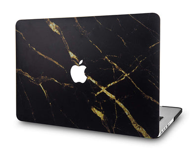 LuvCase Macbook Case - Marble Collection - Black Gold Marble