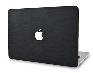 LuvCase Macbook Case - Leather Collection - Black Saffiano Leather