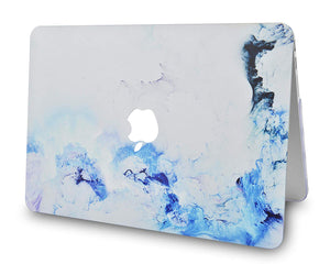 LuvCase Macbook Case - Marble Collection - Blue Cloud Marble