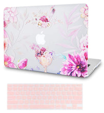 Load image into Gallery viewer, LuvCase Macbook Case Bundle - Flower Collection - Flower Vase with Keyboard Cover