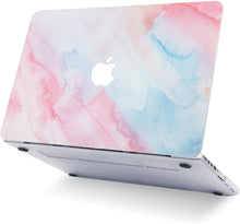 Load image into Gallery viewer, LuvCase Macbook Case 5 in 1 Bundle - Paint Collection - Pale Pink Mist with Sleeve, Keyboard Cover, Screen Protector and USB Hub 3.0