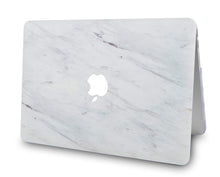 Load image into Gallery viewer, LuvCase Macbook Case 5 in 1 Bundle - Marble Collection - Silk White Marble with Sleeve, Keyboard Cover, Screen Protector and Mouse Pad