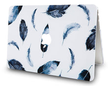 Load image into Gallery viewer, LuvCase Macbook Case - Paint Collection - Black Feather