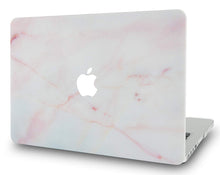 Load image into Gallery viewer, LuvCase Macbook Case 5 in 1 Bundle - Marble Collection - Pink Marble with Sleeve, Keyboard Cover, Screen Protector and USB Hub 3.0