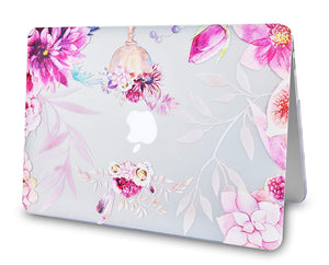 LuvCase Macbook Case Bundle - Flower Collection - Flower Vase with Keyboard Cover