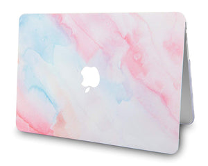 LuvCase Macbook Case Bundle - Paint Collection - Pale Pink Mist with Keyboard Cover