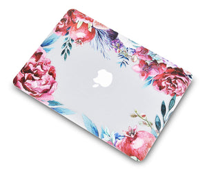 LuvCase Macbook Case Bundle - Flower Collection - Classic Roses with Keyboard Cover