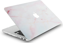 Load image into Gallery viewer, LuvCase Macbook Case 4 in 1 Bundle - Marble Collection - Pink Marble with Keyboard Cover, Screen Protector and Pouch