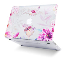 Load image into Gallery viewer, LuvCase Macbook Case Bundle - Flower Collection - Flower Vase with Keyboard Cover