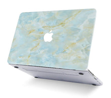 Load image into Gallery viewer, LuvCase Macbook Case - Marble Collection - Grey Marble with Gold Veins