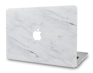 LuvCase Macbook Case - Marble Collection - Silk White Marble