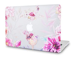 LuvCase Macbook Case Bundle - Flower Collection - Flower Vase with Keyboard Cover