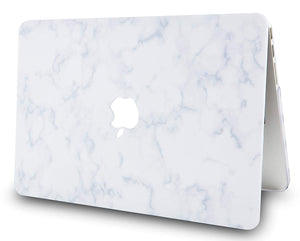 LuvCase Macbook Case - Marble Collection - White Cloud Marble