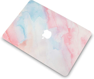 LuvCase Macbook Case Bundle - Paint Collection - Pale Pink Mist with Keyboard Cover and Screen Protector