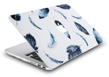 Load image into Gallery viewer, LuvCase Macbook Case - Paint Collection - Black Feather