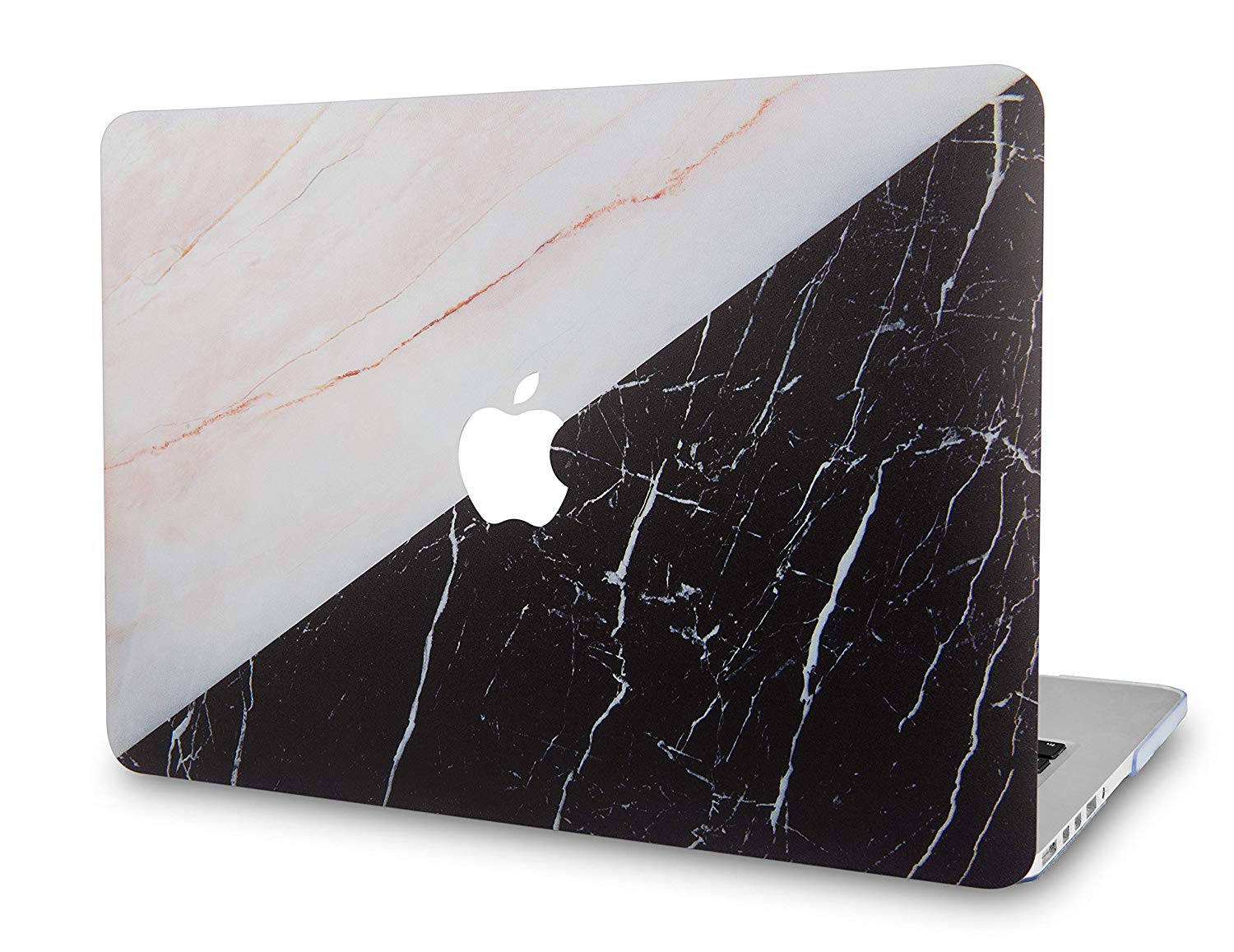 Black marble cheap macbook case