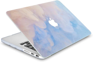 LuvCase Macbook Case Bundle - Paint Collection - Blue Mist with Keyboard Cover and Webcam Cover