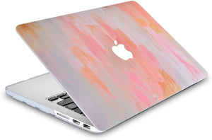 LuvCase Macbook Case 5 in 1 Bundle - Paint Collection - Mist 13 with Slim Sleeve, Keyboard Cover, Screen Protector and Pouch