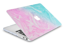 Load image into Gallery viewer, LuvCase Macbook Case - Marble Collection - Teal and Pink Marble