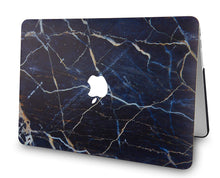 Load image into Gallery viewer, LuvCase Macbook Case - Marble Collection - Navy White Marble