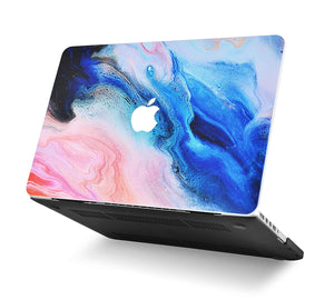 LuvCase Macbook Case Bundle - Paint Collection - Oil Paint 4 with Keyboard Cover