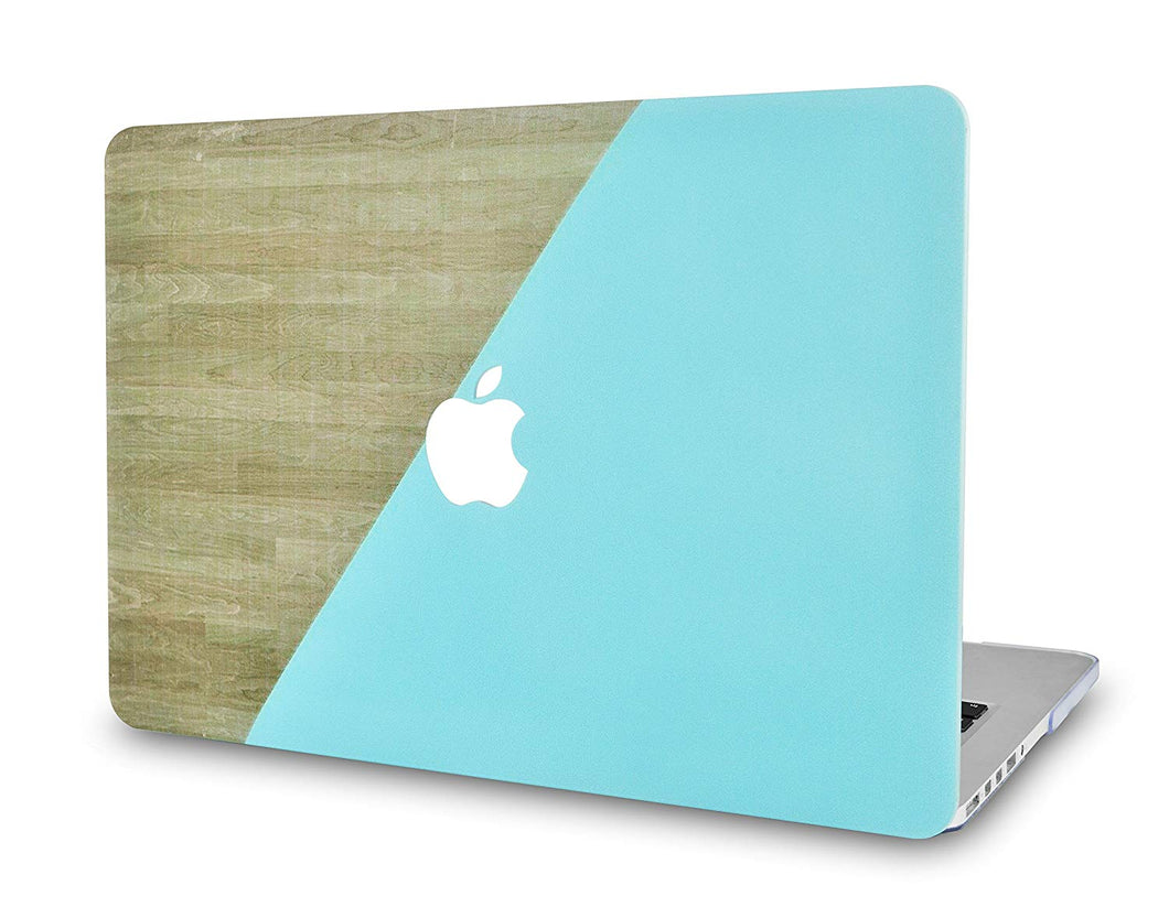 LuvCase Macbook Case - Wood Collection - Green Brown Wood
