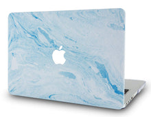 Load image into Gallery viewer, LuvCase Macbook Case - Marble Collection - Blue White Marble 3