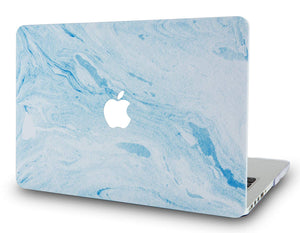 LuvCase Macbook Case - Marble Collection - Blue White Marble 3