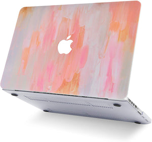 LuvCase Macbook Case 5 in 1 Bundle - Paint Collection - Mist 13 with Slim Sleeve, Keyboard Cover, Screen Protector and Pouch