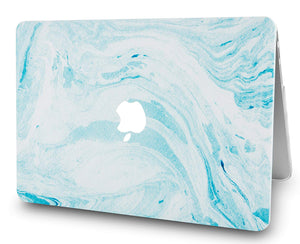 LuvCase Macbook Case - Marble Collection - Blue White Marble 1