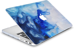 LuvCase Macbook Case 4 in 1 Bundle - Paint Collection - Mist 12 with Keyboard Cover, Screen Protector and Pouch