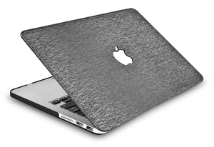 LuvCase Macbook Case - Leather Collection - Silver Grey Leather