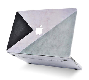 LuvCase Macbook Case Bundle - Color Collection - Black White Grey with Sleeve, Keyboard Cover and Screen Protector