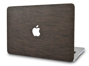 LuvCase Macbook Case - Leather Collection - Dark Brown Saffiano Leather