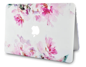LuvCase Macbook Case Bundle - Flower Collection - Flower 22 with Keyboard Cover