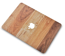 Load image into Gallery viewer, LuvCase Macbook Case - Color Collection - Mixed Wood with Matching Keyboard Cover, Screen Protector ,Sleeve ,USB Hub